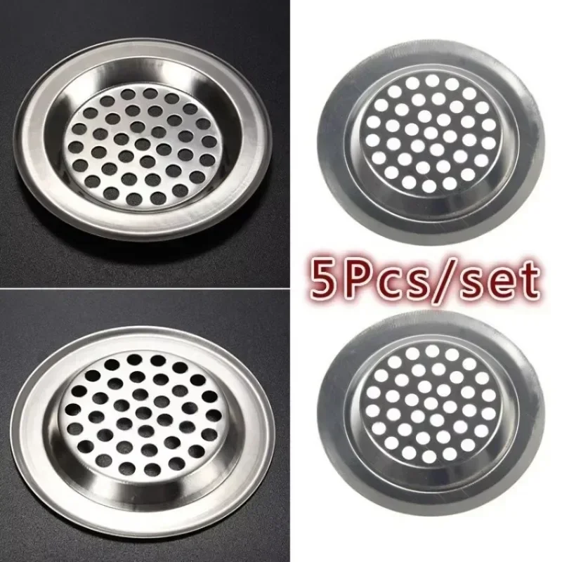 Sink Drain Strainer - Set di 5 Filtri Circolari in